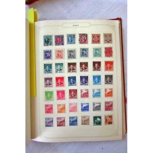 229 - A Simplex stamp album containing British stamps, mainly George VI and Elizabeth II, further worldwid... 