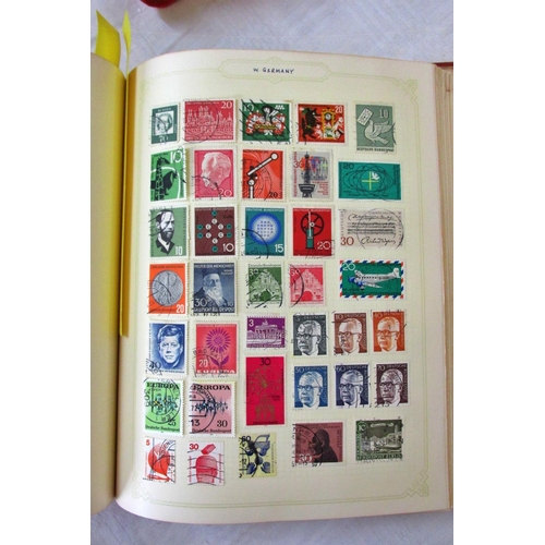 229 - A Simplex stamp album containing British stamps, mainly George VI and Elizabeth II, further worldwid... 