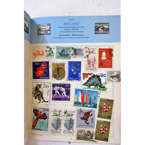 231 - A collection of stamp albums containing worldwide issues, mainly mid-20th century and later, further... 