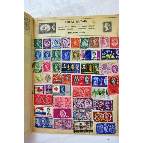 231 - A collection of stamp albums containing worldwide issues, mainly mid-20th century and later, further... 