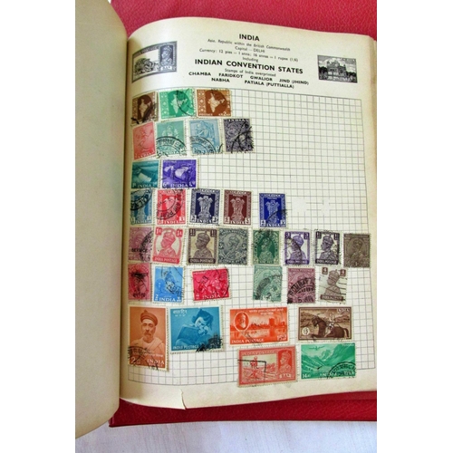 231 - A collection of stamp albums containing worldwide issues, mainly mid-20th century and later, further... 