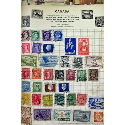 231 - A collection of stamp albums containing worldwide issues, mainly mid-20th century and later, further... 