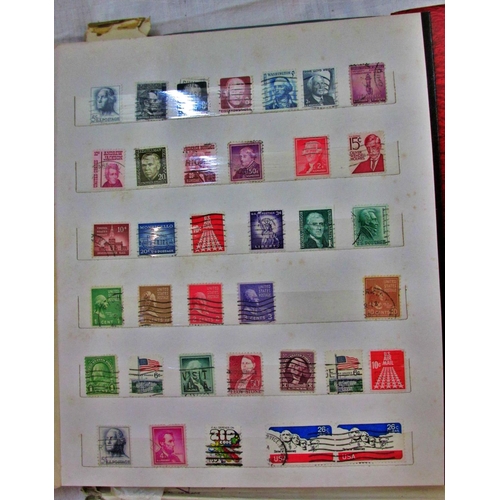 232 - Stamp albums containing English and worldwide stamps, mainly mid-20th century and later, English and... 