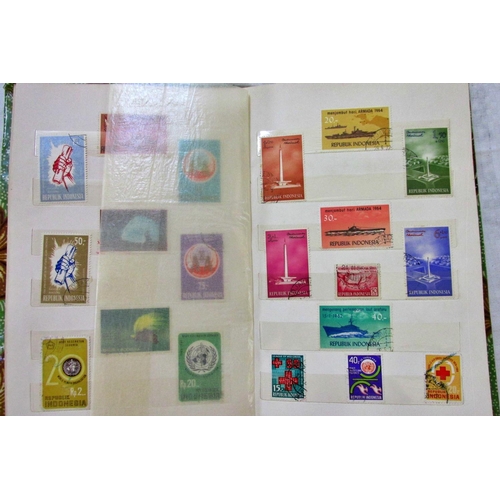 232 - Stamp albums containing English and worldwide stamps, mainly mid-20th century and later, English and... 