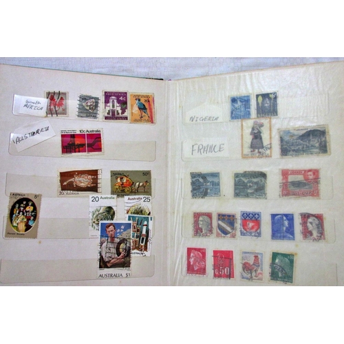 232 - Stamp albums containing English and worldwide stamps, mainly mid-20th century and later, English and... 