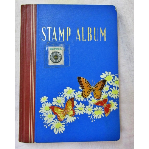 232 - Stamp albums containing English and worldwide stamps, mainly mid-20th century and later, English and... 