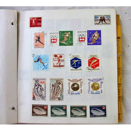 233 - The Wyon Stamp Album containing a worldwide selection of stamp mainly later 20th century possibly on... 