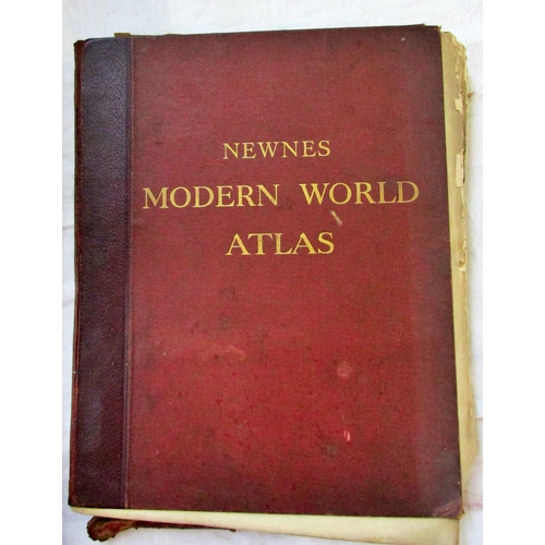 234 - Four cigarette card albums mainly Wills, various subjects, together with Newnes Modern World Atlas c... 