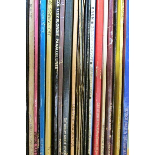 239 - Approx 80 vinyl LPs including Frankie Valli, Fleetwood Mack, Rolling Stones, Blondie, Roxy Music, Sa... 