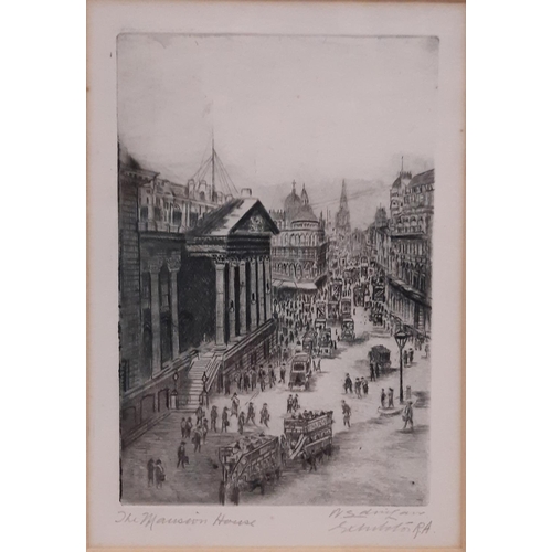 136 - (British School, Early 20th Century) Five Etchings by Different Artists to Include: Martin Caulkin -... 