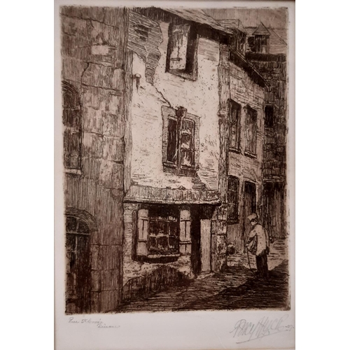 137 - (European School, c.Late 19th Century) Six Etchings of Town and City Scenes by Different Artists to ... 