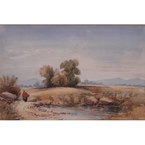 97 - Three Watercolour Landscapes by Different Artists to Include: Maxine Relton - Summer Fields, (below ... 