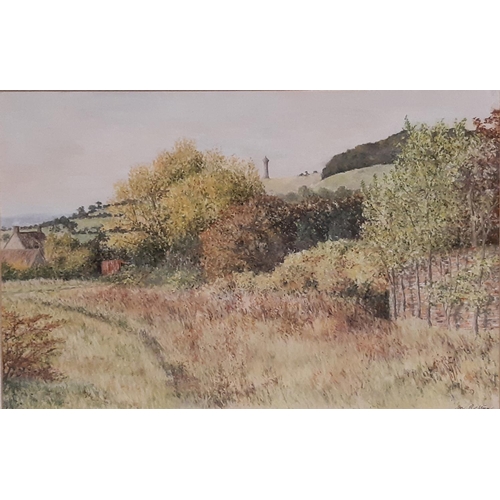 97 - Three Watercolour Landscapes by Different Artists to Include: Maxine Relton - Summer Fields, (below ... 