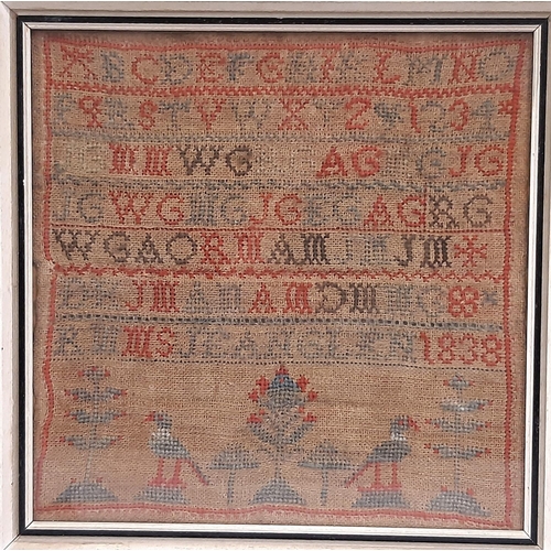 98 - Three 19th Century Needlepoint Tapestry Samplers by Anna Vlielans, 1846; Jean Glen, 1838; and Mary..... 