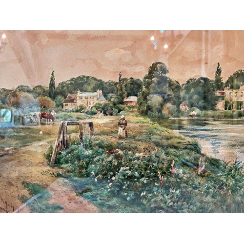 179 - Two 19th Century Watercolours to Include: John Fullwood R.B.A. (1854-1931) - English River Scene, wa... 