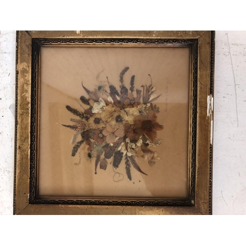 149 - Seven Paintings and a Victorian framed group of pressed flowers: six watercolours signed: John Birch... 