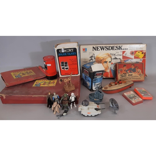 267 - Collection of vintage toys including 1980's Star Wars figures and vehicles by Kenner (Luke Skywalker... 