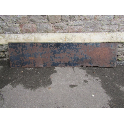 2104 - A vintage rectangular enamel sign, advertising Craven 'A', 164cm x 38cm (af)