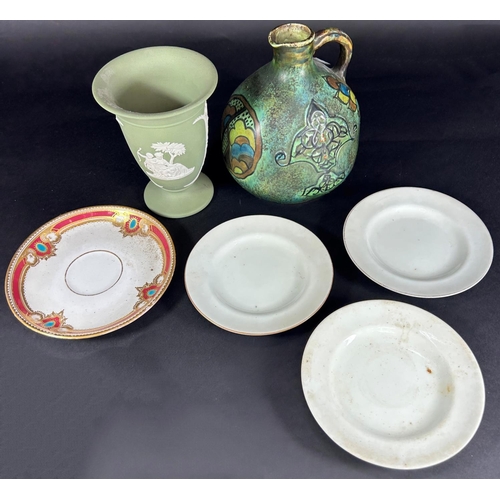 1145 - A miscellaneous collection of china including Worcester coffee cans and saucers in varying colourway... 