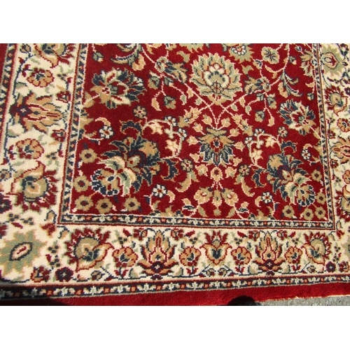 1682 - A Small Persian Sultanabad Style Runner with floral sprays on a red ground, 250 x 82 cm