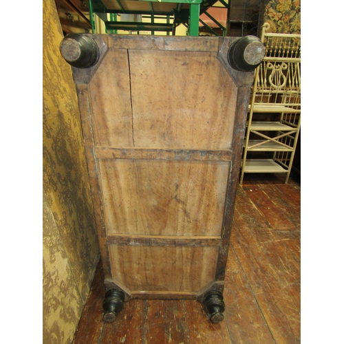 2627 - A Georgian camphor wood travelling chest with green leather finish and further applied brass bands a... 