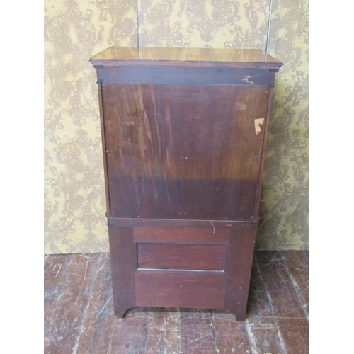 2631 - 19th century French mahogany cabinet on stand enclosed by a pair of panelled doors over an open fram... 