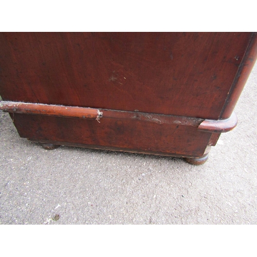 2274 - A Victorian mahogany chest of three long and two short drawers 120 cm wide