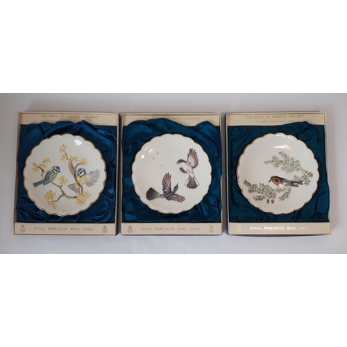 1197 - 'The Birds of Dorothy Doughty' - 9 boxed limited edition dessert plates by Royal Worcester including... 