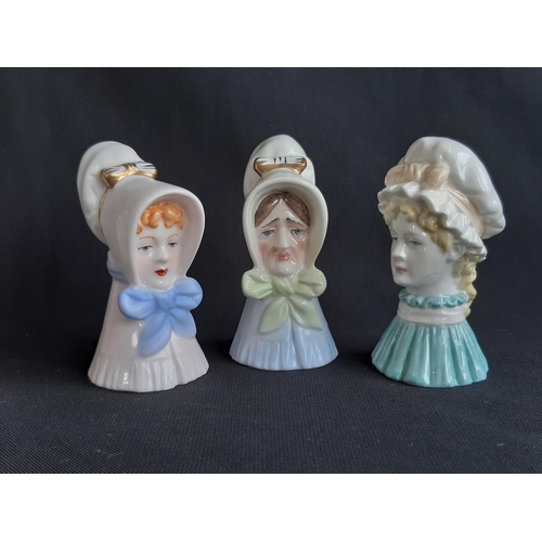 1161 - Nine Royal boxed Worcester Candle Snuffer character figures including Old Lady, Motorist- Male, Moto... 