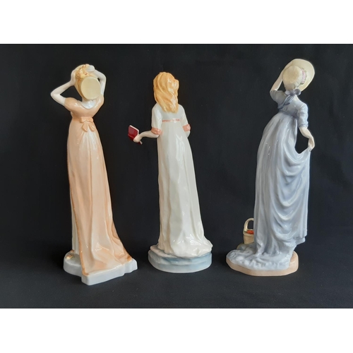 1130 - Six boxed figurines from the Royal Worcester Jane Austen Collection including Emma Woodhouse, Fanny ... 