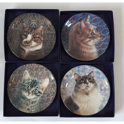 1107 - 28 Royal Worcester Mini Plates including 16 from the Ivory Cats series, 6 from English Gardens serie... 