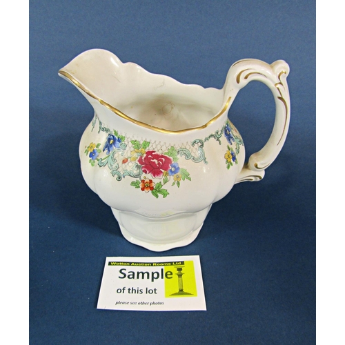 1137 - An extensive of Royal Cauldon Victoria and Booth's Flora Dora ware comprising tea cups, saucers, var... 