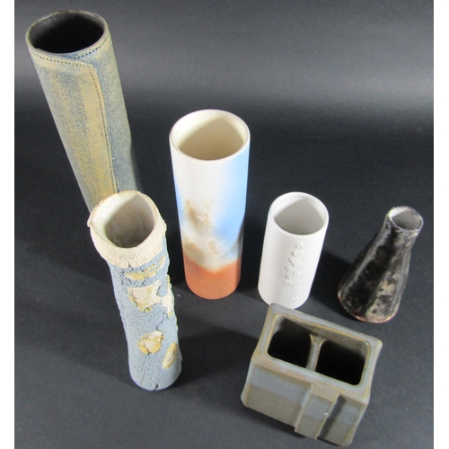 1141 - Studio ware by Owen Watson, Jo Connell, Yo Thom, Karen d'Abo (6 pieces)