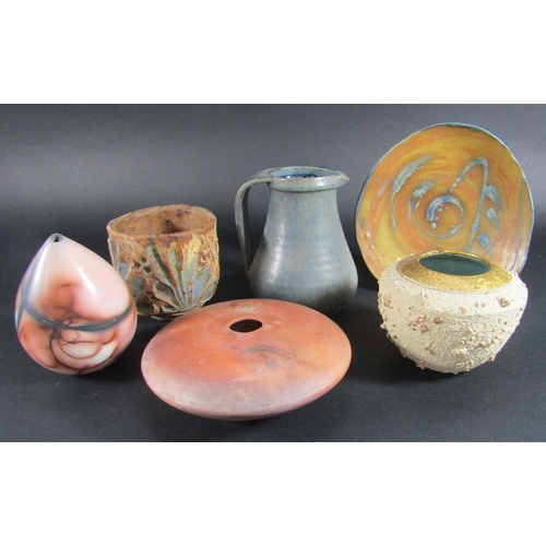 1146 - Studio pottery ware by Brigette Moron Lagarce, Kate Bartle, Jean Lioury, Cart Verslyys, Christine Gi... 