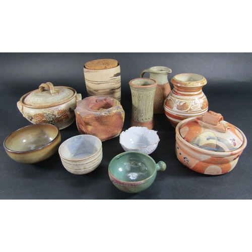 1148 - Studio Pottery by Eric Astuol and others mostly monogrammed  (11 pieces)