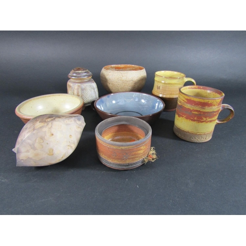 1163 - Collection of Studio Pottery ware including Winchcombe Studio ware, Chris Lewis, Barbara Phelps, Jan... 