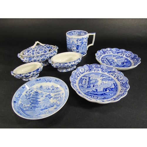 1107 - Miscellaneous collection including three Dresden cups and saucers with wrythen fluted panels, floral... 