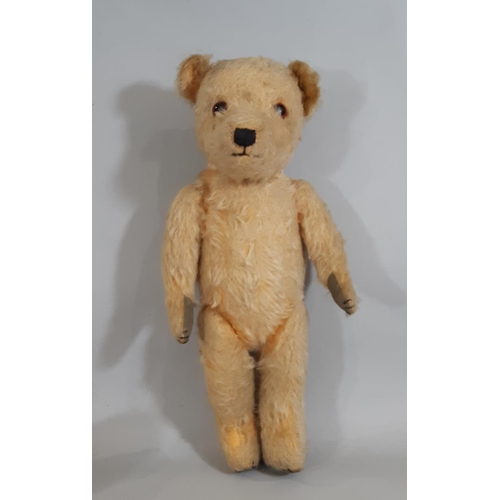 401 - 2 mid 20th century Teddy Bears, both approx 41cm tall with jointed body, stitched nose and mouth and... 