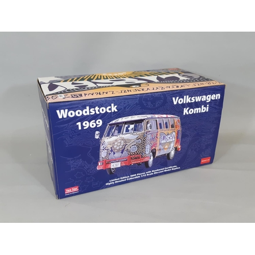 429 - 1:12 scale model of 1969 Woodstock Volkswagen Kombi by Sun Star, boxed with certificate 2397/3000. A... 