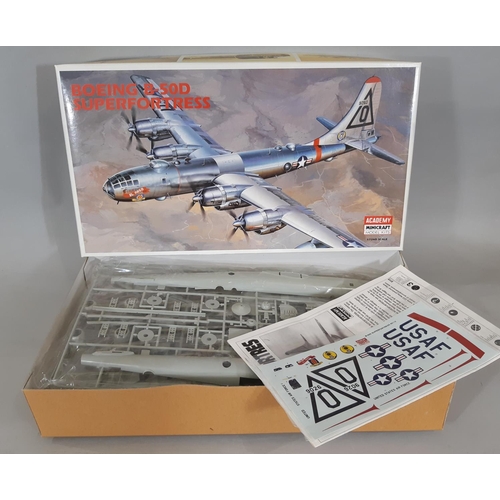 404 - 3 boxed model aircraft kits by Academy, all 1:72 scale, comprising  Boeing B50D, Boeing RB50G and  C... 