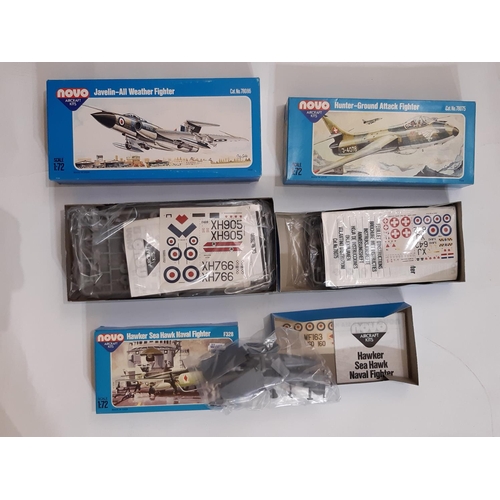 403 - 11 model aircraft kits, all 1:72 scale including kits by Extrakit, Fujimi, Frog, Novo and Revell. Se... 