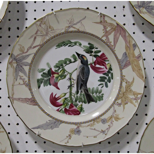 1131 - A set of eight Royal Worcester wall plates, the JJ Audubon birds of America series, limited edition ... 