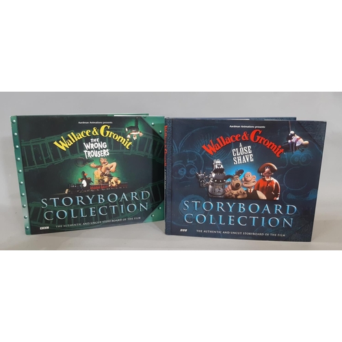 422 - A boxful of Wallace & Gromit merchandise and toys including 2 BBC Storyboard collection books,  a 'w... 