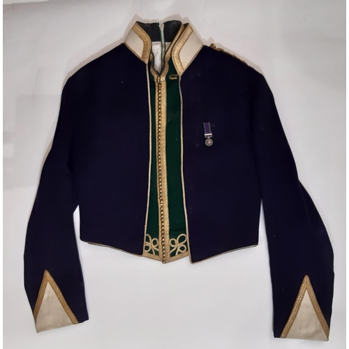 1839 - 13/18 Royal Hussars officer's mess uniform of Captain MG Trigg, dated 1974, comprising jacket and bi... 