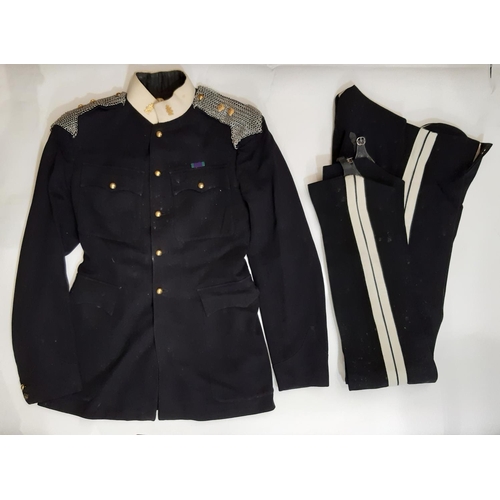 1840 - Military uniform of Captain MG Trigg 13/18 Royal Hussars comprising 1970's Officers No 1 dress blues... 