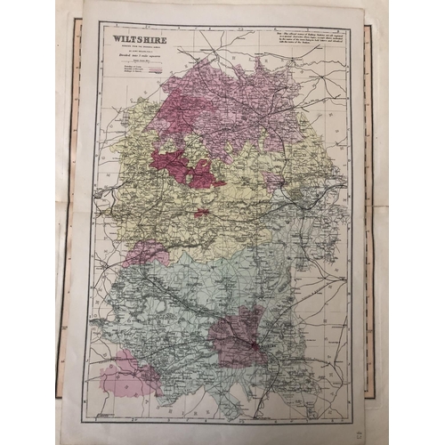 124 - (Local interest) A portfolio of prints and maps related to Malmesbury and Wiltshire including: J. & ... 