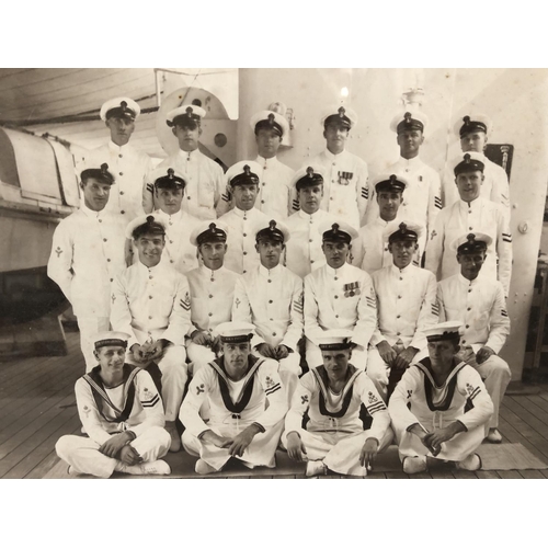 126 - Two framed photographs of World War II Submarine Officers in Hong Kong and China, 1938, '4th Submari... 