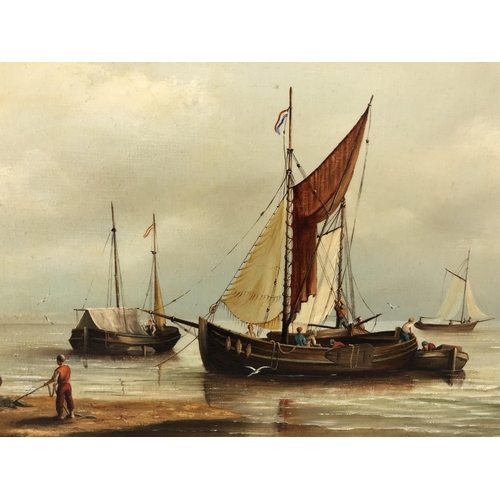 7 - Tom Douglas (20th Century) - Dutch Harbour, oil on canvas, signed lower right, with label verso, 61 ... 