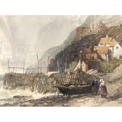 70 - John Francis Salmon (1808-1886) - 'Cornwall' (1863), watercolour and bodycolour on paper, signed, ti... 