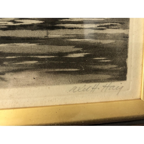 88 - Two works by Different Artists: Axel H. Haig - 'Stockholm', aquatint on paper, signed and titled in ... 